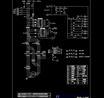 带降压电阻-星三角启动原理图CAD图纸