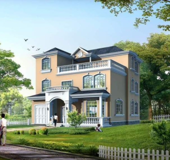 三层国外农村别墅建造CAD