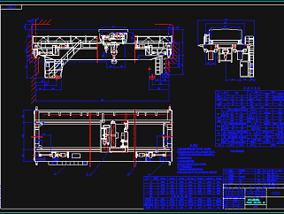 QD型吊钩桥式起重机总图CAD图纸