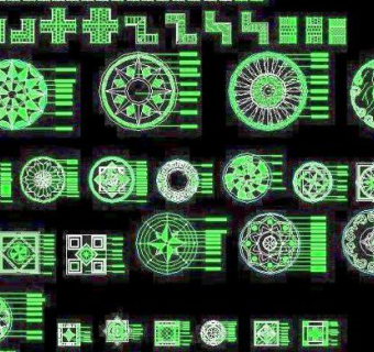 常用CAD地铺图案