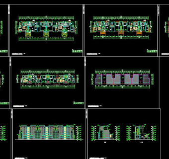 洋房住宅cad平面图