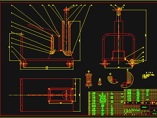 升降机装配图CAD图纸