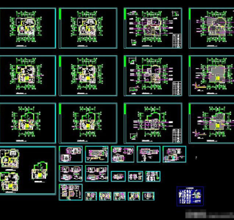 别墅cad装修全套图