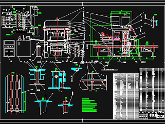 QFM4.00制砖机总图CAD图纸