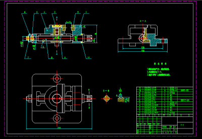 虎钳装配图CAD图纸