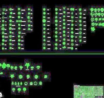 最全的CAD植物配景图库图块