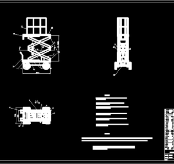 移动式液压升降机CAD图纸