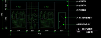 服装店cad立面图