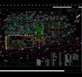酒店CAD总平面图