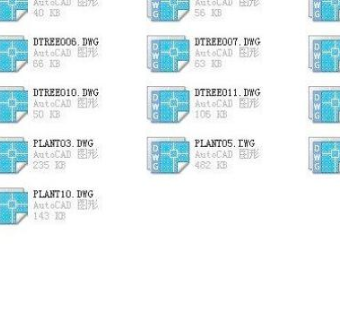 盆栽植物三维cad图