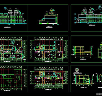 幼儿园cad设计建筑图