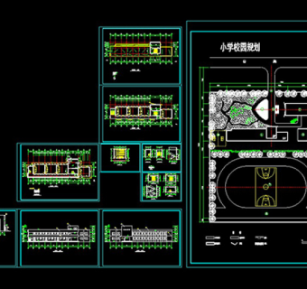 小学教学楼cad施工图