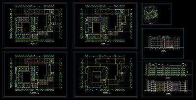 教学楼CAD方案图
