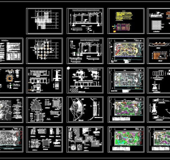 园林施工图城市景区CAD图