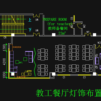 cad图纸餐厅布置图