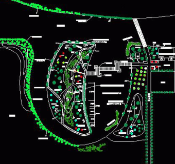 生态垂钓中心CAD平面设计图