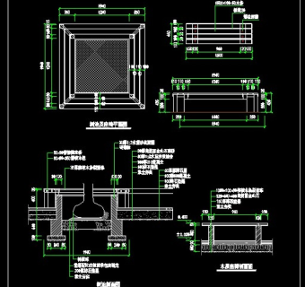 常见园林景观小品CAD图块详图