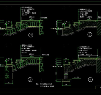 室外台阶详图CAD图集