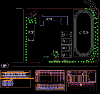 中学设计CAD建筑图