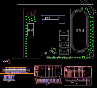 中学设计CAD建筑图