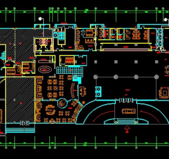 四星级酒店装修方案套图CAD装修图