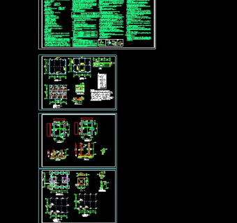 市小型吊车的垃圾转运站cad结构图