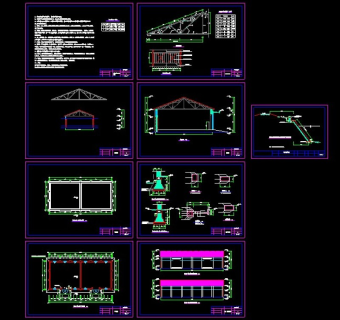 市粮食仓库整套cad设计施工图纸