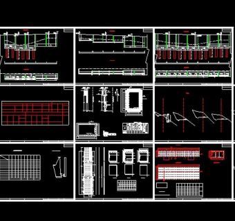 边坡路堑挡土墙cad施工图
