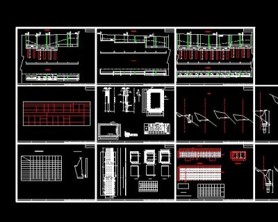 边坡路堑挡土墙cad施工图