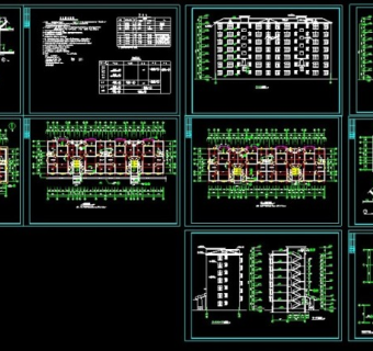 完整的住宅楼全套建筑cad施工图
