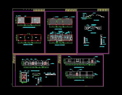电大多媒体教室装修CAD图纸