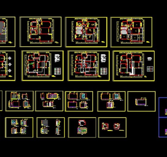 某集团宿舍cad装饰设计施工图