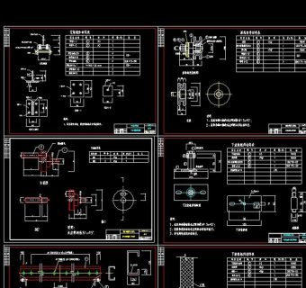 推拉门cad设计施工图纸
