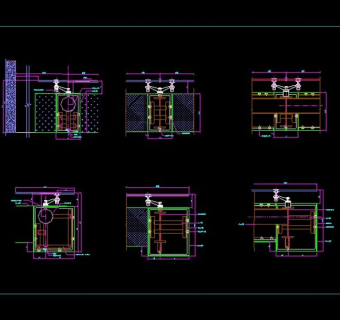 雨棚节点cad图块