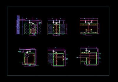雨棚节点cad图块