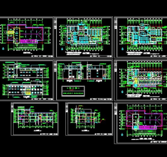 xx高档洗浴中心cad全套设计图纸