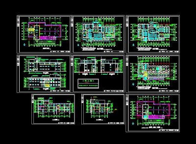 xx高档洗浴中心cad全套设计图纸
