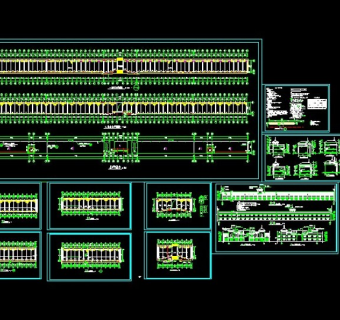 某二层商业楼门面房全套CAD建筑设计
