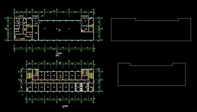 xx市中学食堂及宿舍整套cad施工图纸