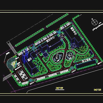 xx四星级酒店cad建筑总规划平面设计