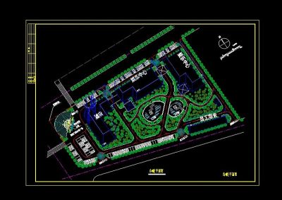 xx四星级酒店cad建筑总规划平面设计