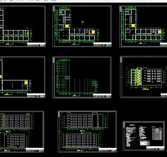 某六层办公楼cad建筑方案设计图