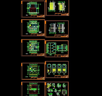 xx现代白领单身公寓cad全套图纸