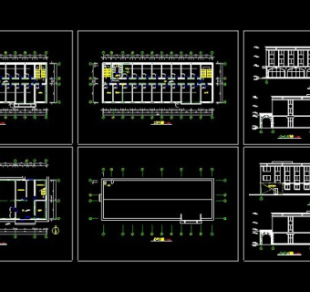 大学学生宿舍楼cad建筑设计图