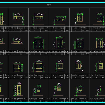门窗cad大样图