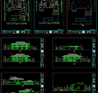 高尔夫别墅cad图纸源文件