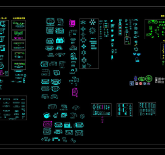 常用室内CAD图块素材