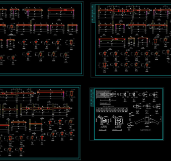梁结构施工图cad源文件