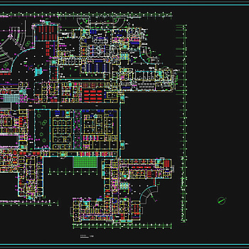 某医院一层平面布置cad图纸