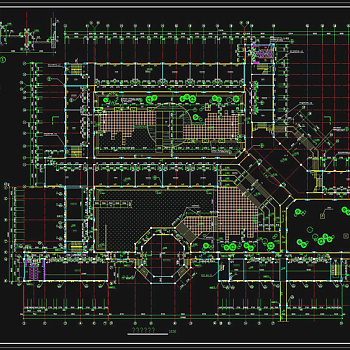 实验室庭院cad图纸